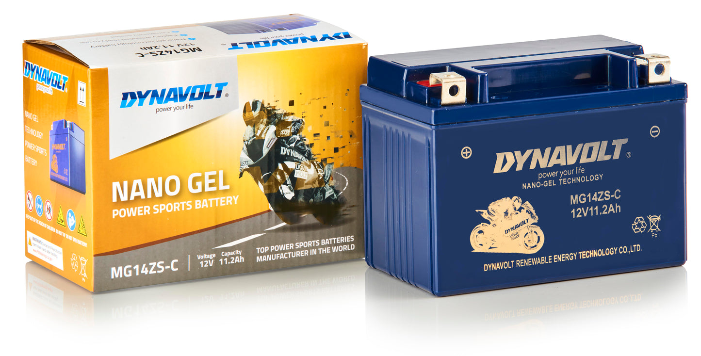 Dynavolt MG14ZS Nano Gel (replaces YTZ14S)